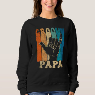 Moletom Papai Groovy Masculino Estética dos Anos 70 Nostal