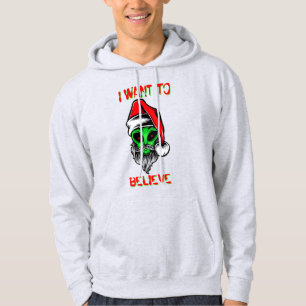 Moletom Papai Noel Alien Divertido Natal Quero Acreditar