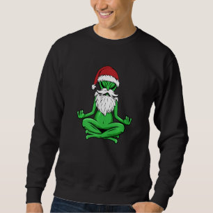 Moletom Papai Noel Alien Meditação Yoga