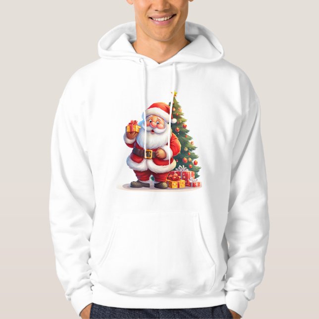 Moletom Papai Noel, Árvore de Natal e Presente (Frente)