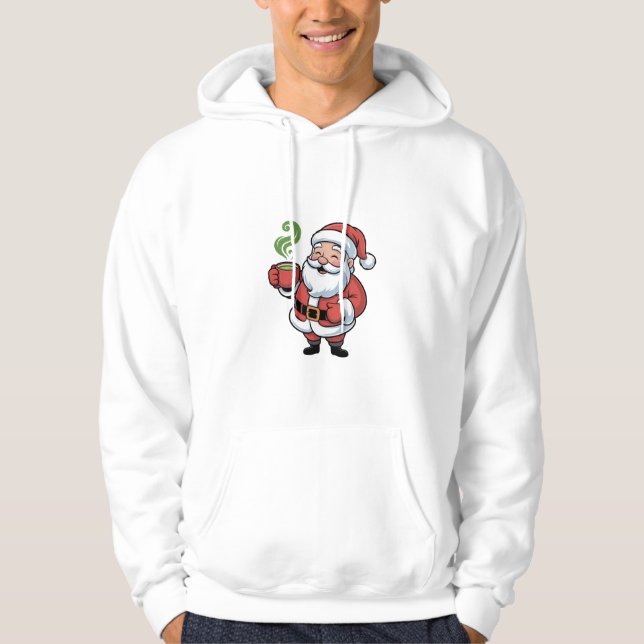 Moletom Papai Noel Bebendo um Natal Matcha (Frente)