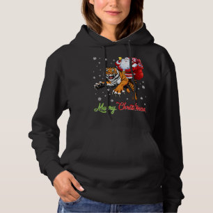 Moletom Papai Noel com Feliz de Tiger no Xmas Gift