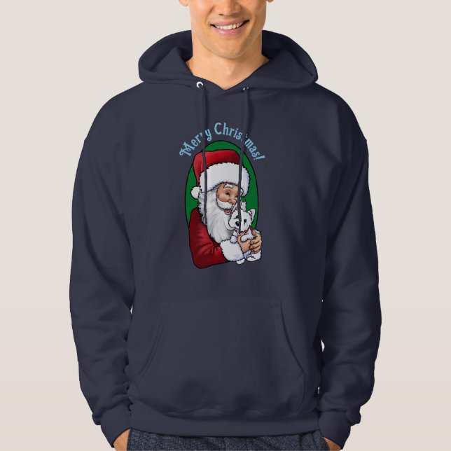 Moletom Papai Noel com Westie  (Frente)