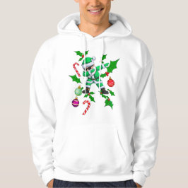 Moletom Papai Noel Dançando - Design de Natal Verde e Bran