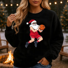 Moletom Papai Noel de Basquete de Natal