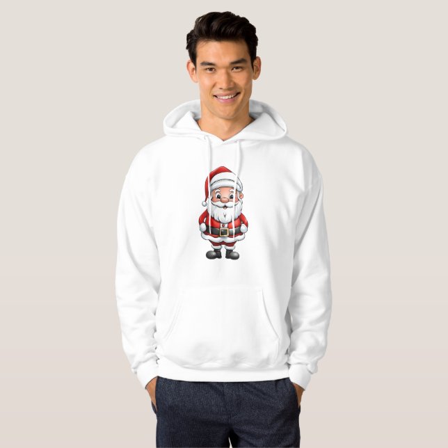 Moletom Papai Noel de Desenho Animado Fofo (Frente Completa)