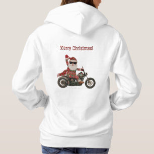 Moletom Papai Noel de Motociclista Personalizado Natal Ret