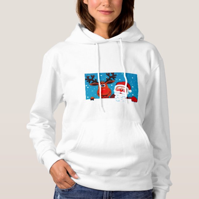 Moletom Papai Noel e Rena (Frente)