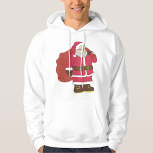 Moletom Papai Noel em vermelho com saco de presentes e ócu