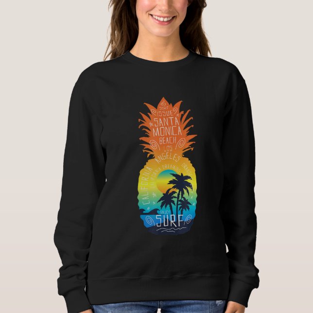 Moletom Papai noel Monica Summer Surfing Pineapple Beach S (Frente)