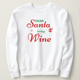 Moletom 'Papai Noel, Traga Vinho' Humor Alegria Divertido 