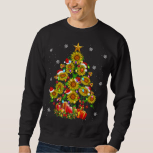 Moletom Papais noeis Árvore de Natal de Girassol Xmas Luze
