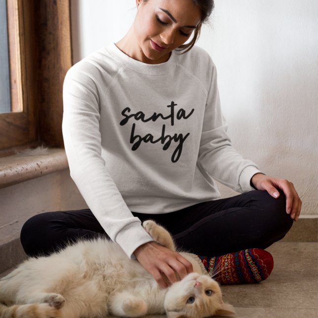 Moletom Papais noeis Baby | Tendência de Natal Moderna Min (Criador carregado)