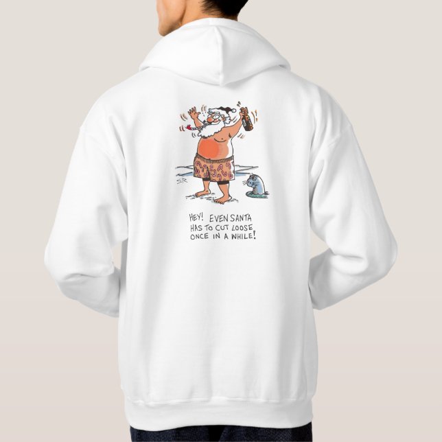 Moletom Papais noeis bebados blusas brancas (Verso)