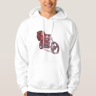 Moletom Papais noeis Biker Figurino de Natal para Convite