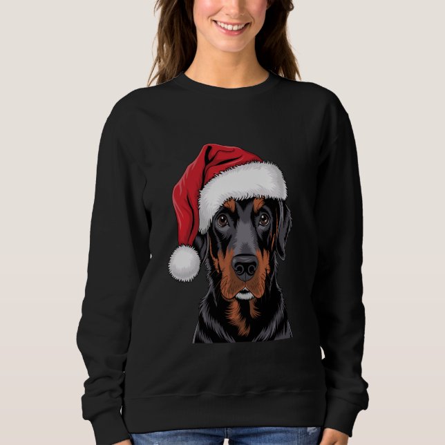 Moletom Papais noeis Black Lab Christmas Dog Labrador Love (Frente)