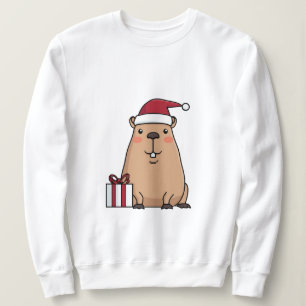 Moletom Papais noeis Capybara Holiday