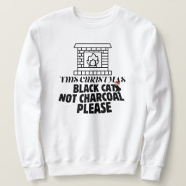 Moletom Papais noeis carvões engraçados do X'mas blackcat