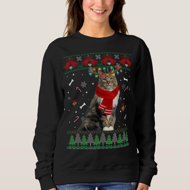Moletom Papais noeis De Gatinhos Feios De Natal (Frente)