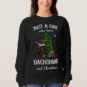 Moletom Papais noeis de Natal Dachshund Xmas Tree Wiener D