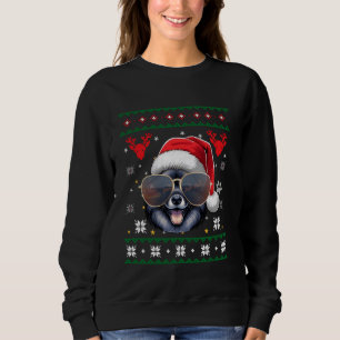 Moletom Papais noeis de Natal de Keeshond Doce Feio