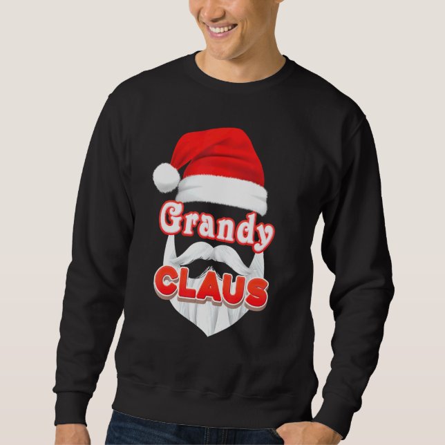 Moletom Papais noeis de Natal Grandy Claus Enfrentam Feliz (Frente)