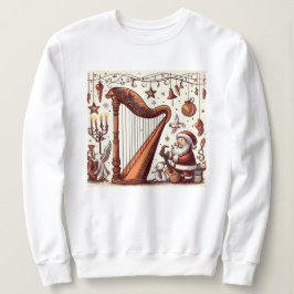 Moletom Papais noeis de Natal Harp Sweet