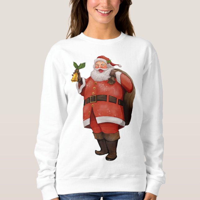 Moletom Papais noeis de Natal Jumper de Sweatshirt (Frente)