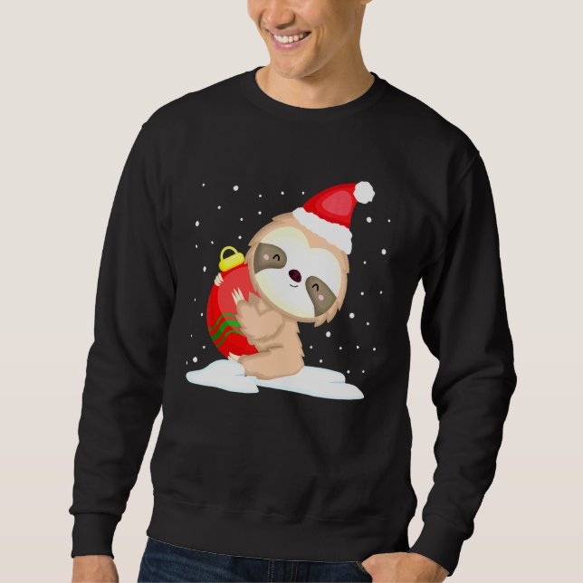 Moletom Papais noeis De Natal Neve Para Mulheres Garotas (Frente)