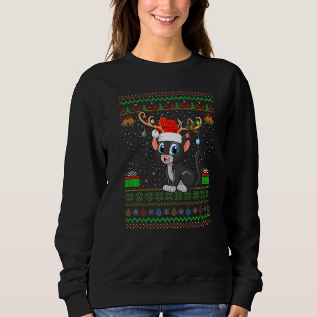 Moletom Papais noeis de Pantera combinando com o Natal (Frente)