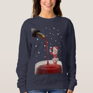 Moletom Papais noeis De Vinho Vermelho
