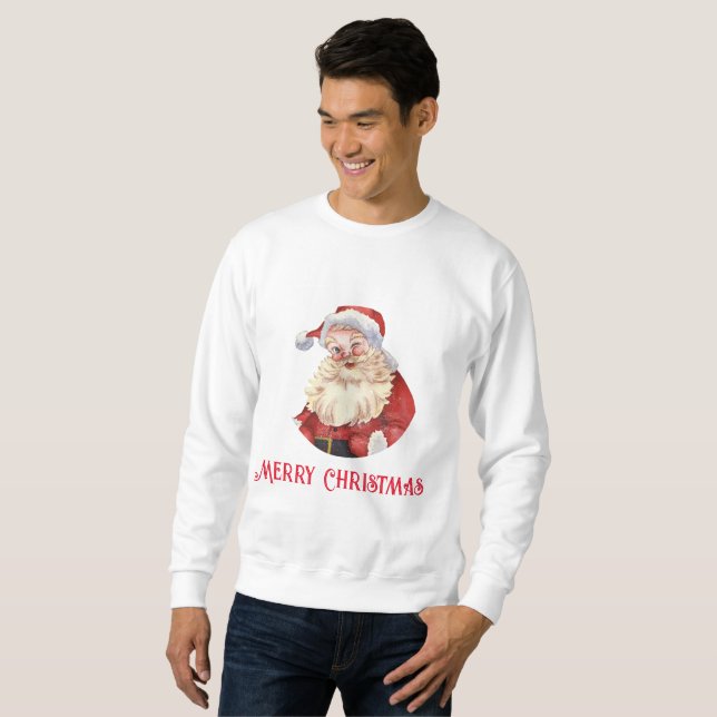 Moletom Papais noeis DE VINTAGEM MERRISTMAS SWEATSHIRT (Frente Completa)