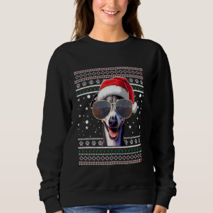 Moletom Papais noeis de X-mas de Sweater italianos, Greyho
