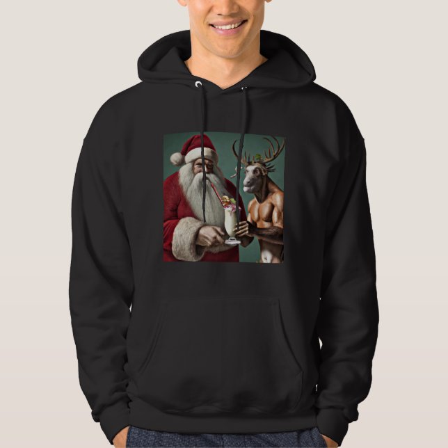 Moletom Papais noeis e Hoodie de Natal Krampus (Frente)