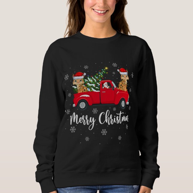 Moletom Papais noeis Engraçados Andando na Árvore de Natal (Frente)