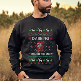 Moletom Papais noeis Engraçados Dabbing Ugly Christmas