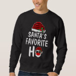 Moletom Papais noeis Favoritos Ho Christmas Santa Claus Re<br><div class="desc">Papais noeis Favoritos De Natal Papai Noel Xadrez Vermelha 1.</div>
