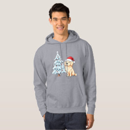 Moletom Papais noeis festivos Cachorro Hoodie - Feliz Nata