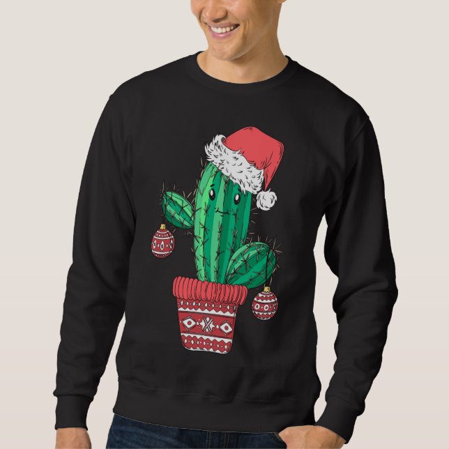 Moletom Papais noeis Hat na Festa de Natal do Sweater em C (Frente)