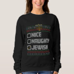 Moletom Papais noeis judeus adoráveis Hanukkah Natal feio<br><div class="desc">Papais noeis judeus adoráveis Hanukkah Natal feio</div>