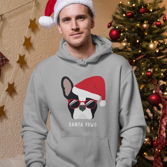 Moletom Papais noeis Patas Natal Hoodie Francês (Criador carregado)