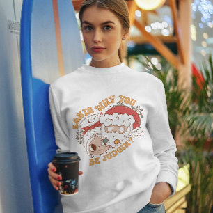 Moletom Papais noeis Por que você está Judgin Sweatshirt p