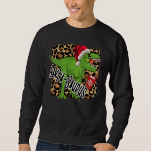 Moletom Papais noeis Saurus Merry Christmas Dinosaur Hot C