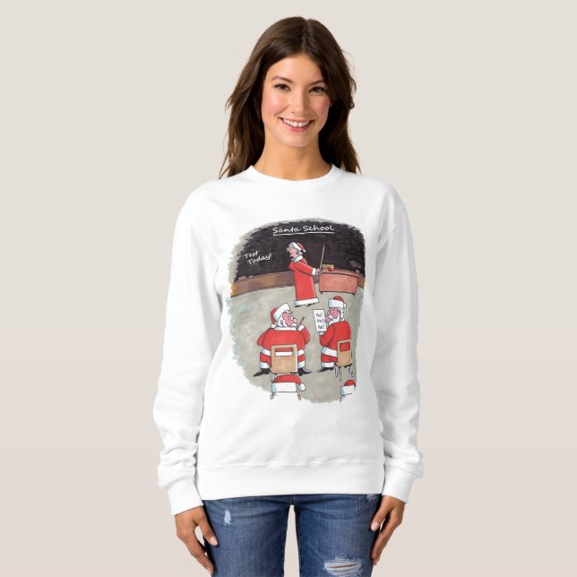 Moletom Papais noeis Teste para mulheres (Frente Completa)