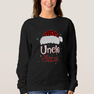 Moletom Papais noeis Tio Claus Red Xadrez Família Pajamas 