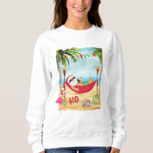Moletom Papais noeis tropicais Camisola de Natal ou t-shir