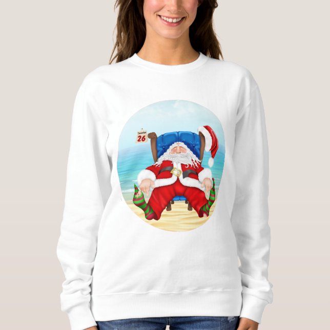 Moletom Papais noeis tropicais Camisola de Natal ou t-shir (Frente)