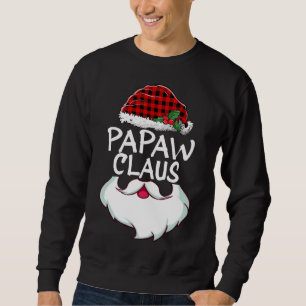 Moletom Papaw Papai Noel xadrez vermelha Natal