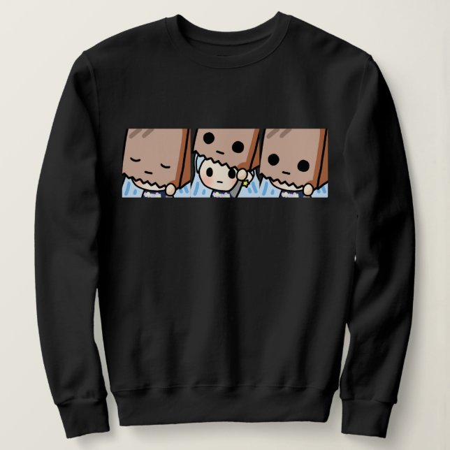 Moletom Paper-Bag komugisui sweatshirts para mulheres (Frente do Design)