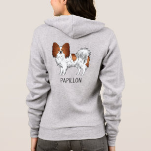 Moletom Papillon Cartoon Desenhado Cachorro Vermelho E Bra